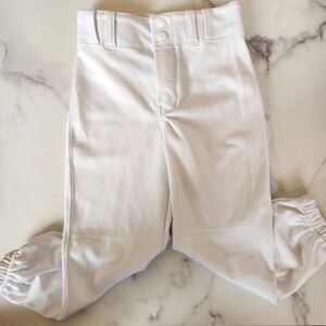 Champro kids unisex small sporty baseball capri pants white athletic pants